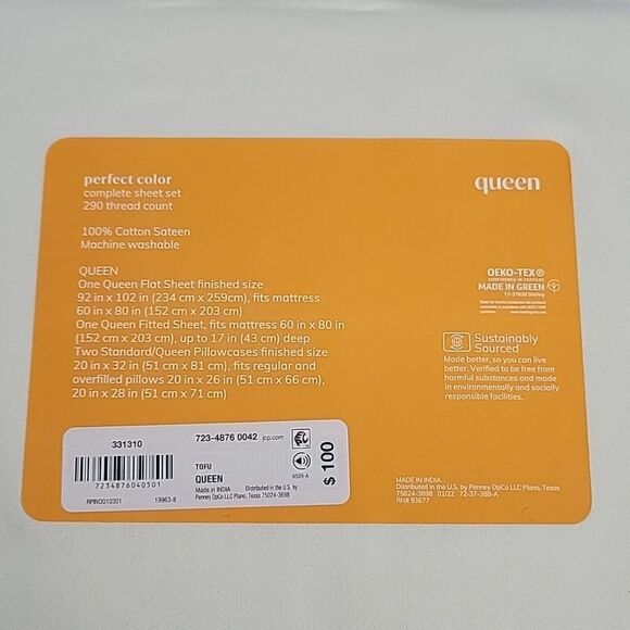 Distant Lands Perfect Color Wrinkle Resistant Sheet Set - Picture 3 of 4